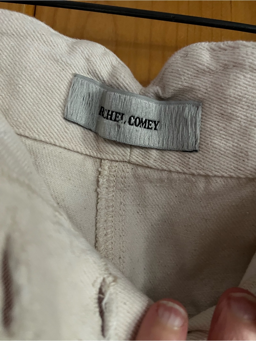 RARE Rachel Comey Handy jeans - white with light denim panels, size 4 - Picture 4 of 8
